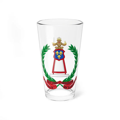 Emblem of the Former Cavalry Regiment Almansa (Spain) (Coat of Arms) Pint Glass 16oz 16oz - Go Mug Yourself