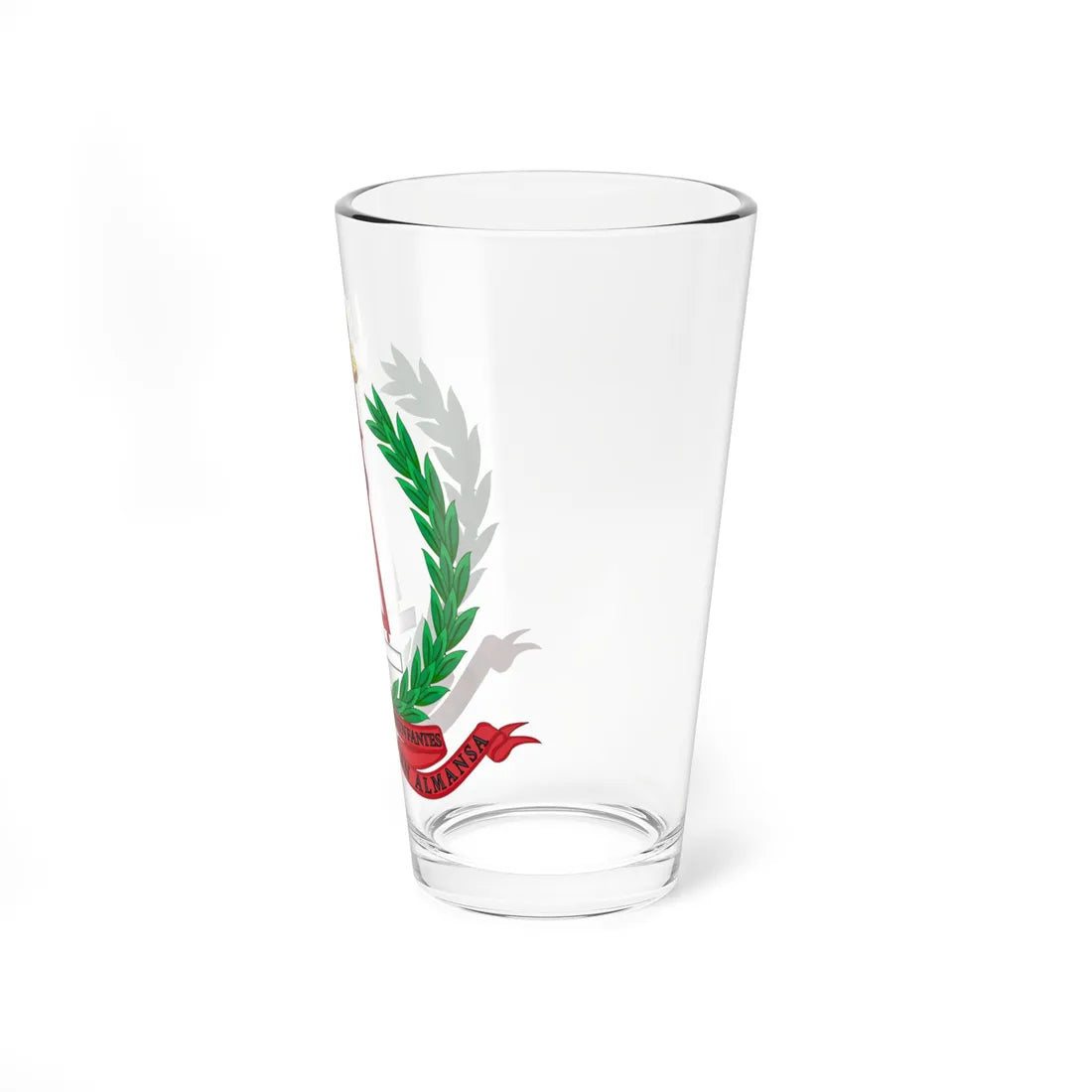 Emblem of the Former Cavalry Regiment Almansa (Spain) (Coat of Arms) Pint Glass 16oz - Go Mug Yourself