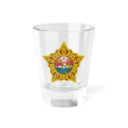 Emblem of the Georgian SSR 1921-1922 (Georgia) (Coat of Arms) Shot Glass 1.5oz 1.5oz - Go Mug Yourself