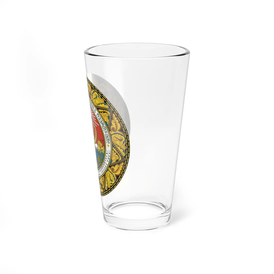 Emblem of the Georgian SSR 1921-1937 (Georgia) (Coat of Arms) Pint Glass 16oz - Go Mug Yourself