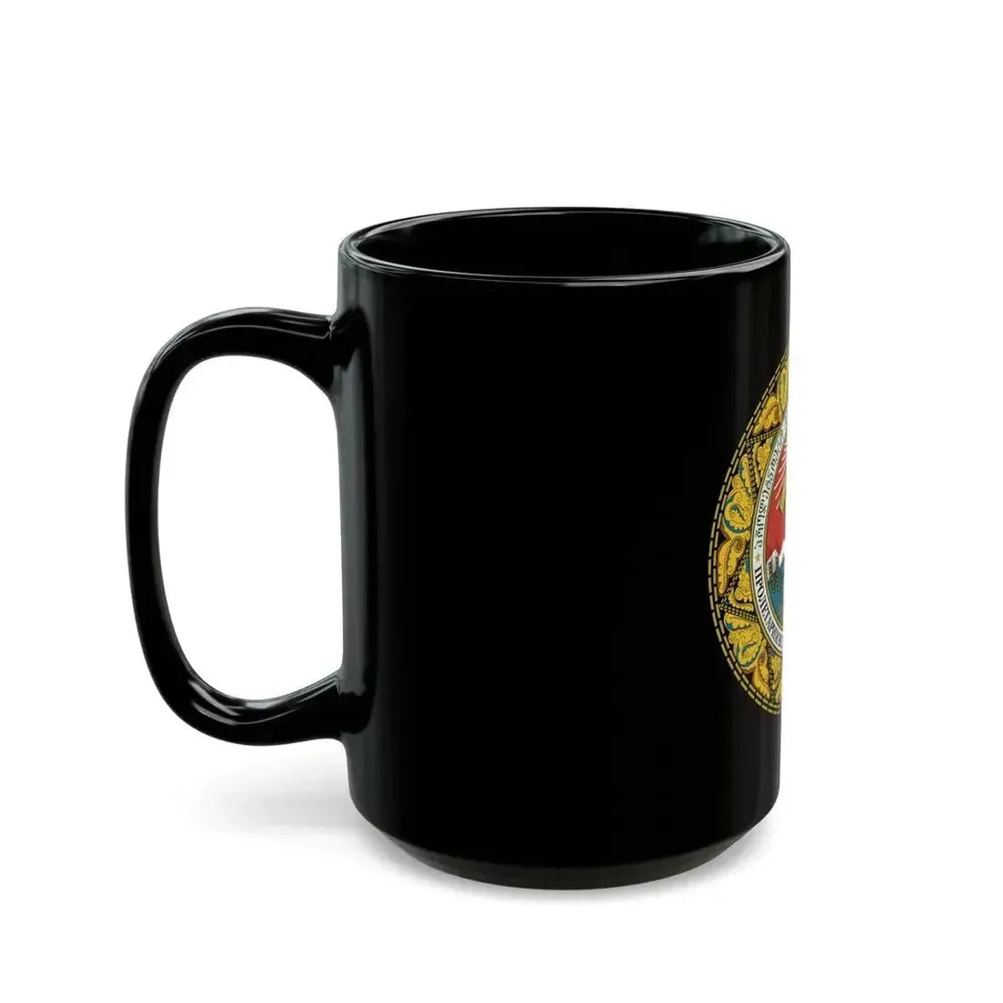 Emblem of the Georgian SSR-2 - Black Coffee Mug - Go Mug Yourself
