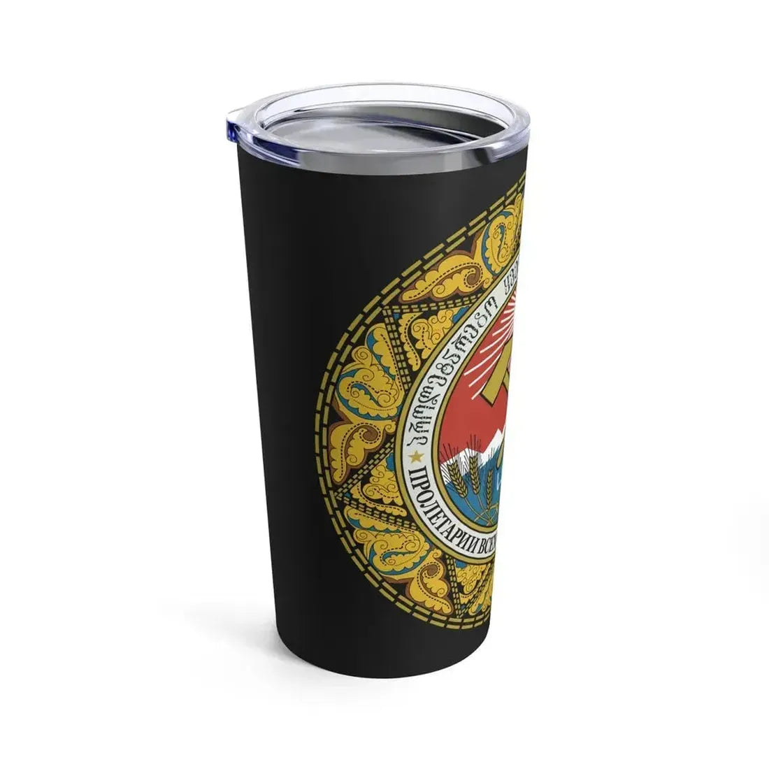 Emblem of the Georgian SSR-2 - Tumbler 20oz - Go Mug Yourself