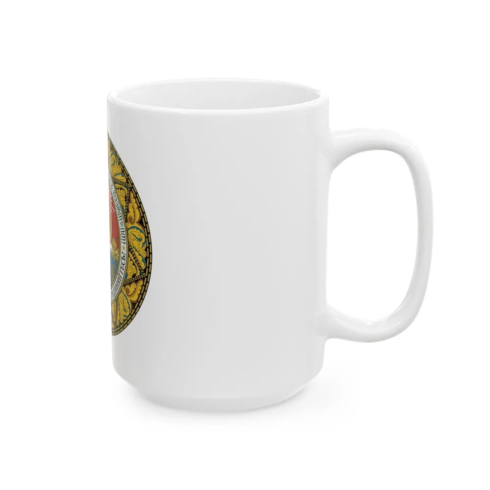 Emblem of the Georgian SSR-2 - White Coffee Mug-Go Mug Yourself