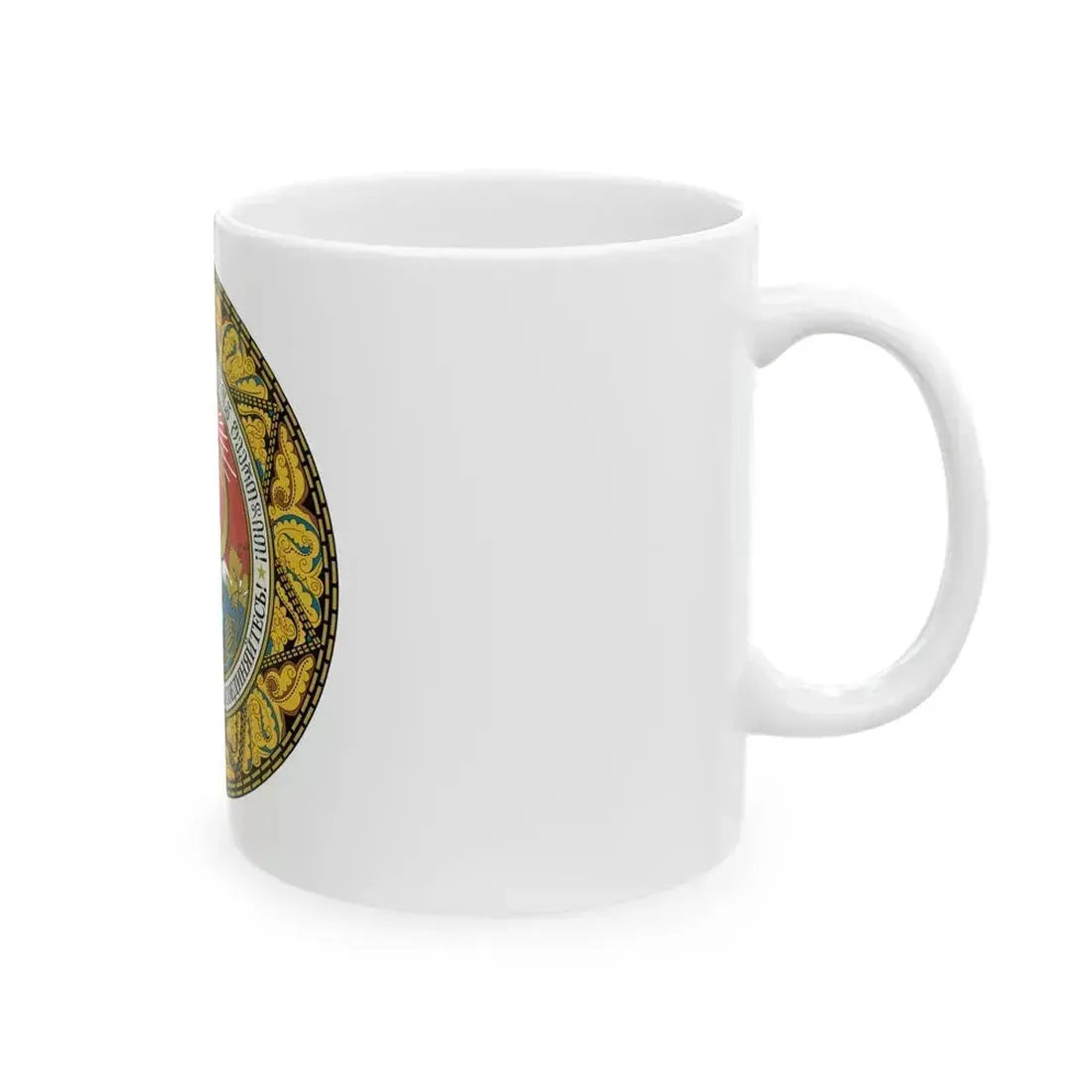 Emblem of the Georgian SSR-2 - White Coffee Mug - Go Mug Yourself