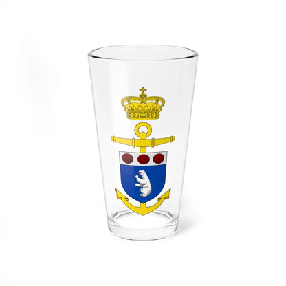 Emblem of the Greenland Command (Denmark) (Coat of Arms) Pint Glass 16oz 16oz - Go Mug Yourself