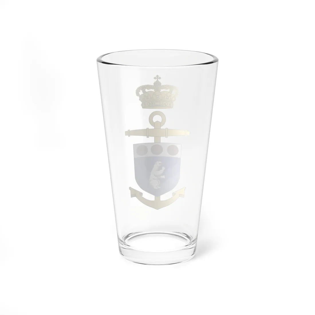 Emblem of the Greenland Command (Denmark) (Coat of Arms) Pint Glass 16oz - Go Mug Yourself