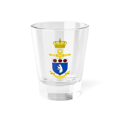 Emblem of the Greenland Command (Denmark) (Coat of Arms) Shot Glass 1.5oz 1.5oz - Go Mug Yourself