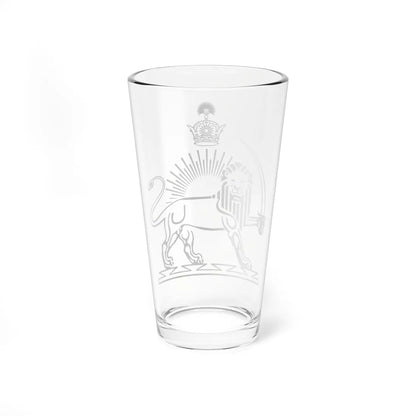 Emblem of the Imperial State of Iran (Iran) (Coat of Arms) Pint Glass 16oz - Go Mug Yourself