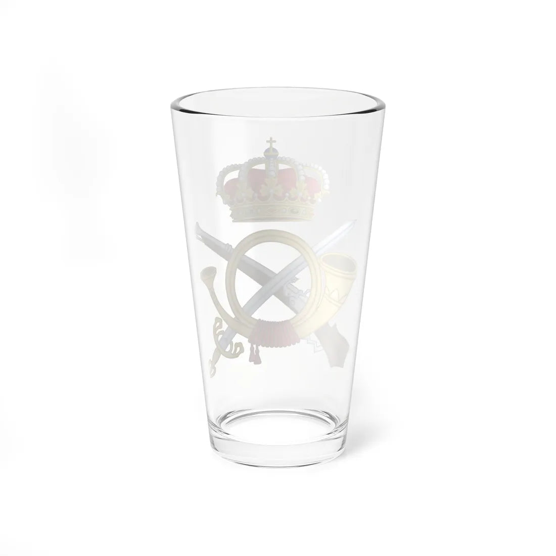 Emblem of the Infantry Forces of the Spanish Army (Spain) (Coat of Arms) Pint Glass 16oz - Go Mug Yourself