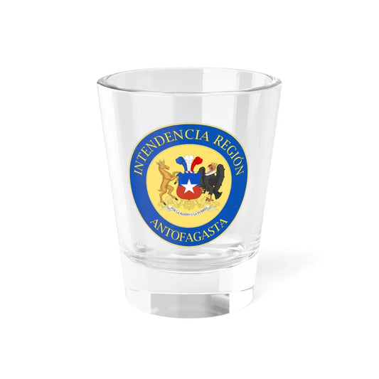 Emblem of the Intendancy of Antofagasta Region (Chile) (Coat of Arms) Shot Glass 1.5oz 1.5oz - Go Mug Yourself