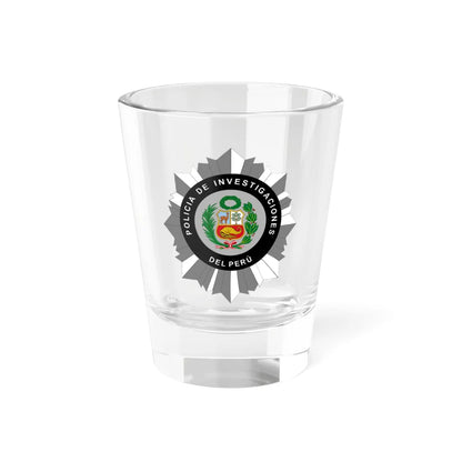 Emblem of the Investigative Police of Peru (Peru) (Coat of Arms) Shot Glass 1.5oz 1.5oz - Go Mug Yourself