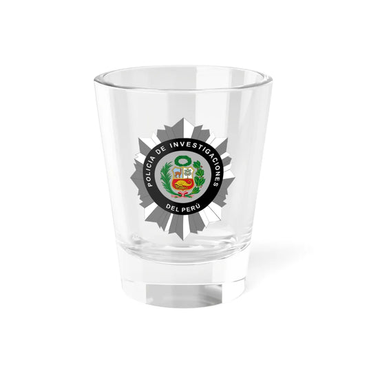 Emblem of the Investigative Police of Peru (Peru) (Coat of Arms) Shot Glass 1.5oz 1.5oz - Go Mug Yourself