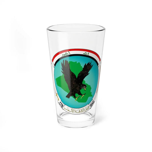 Emblem of the Iraqi Counter Terrorism Bureau (Iraq) (Coat of Arms) Pint Glass 16oz 16oz - Go Mug Yourself