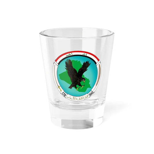 Emblem of the Iraqi Counter Terrorism Bureau (Iraq) (Coat of Arms) Shot Glass 1.5oz 1.5oz - Go Mug Yourself