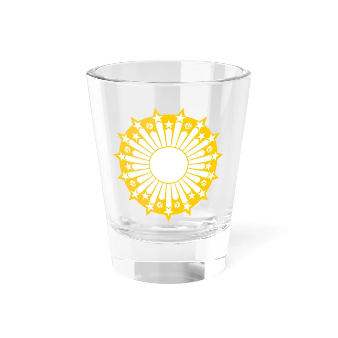 Emblem of the Islamic Republic of Iran 1980 (Iran) (Coat of Arms) Shot Glass 1.5oz 1.5oz - Go Mug Yourself
