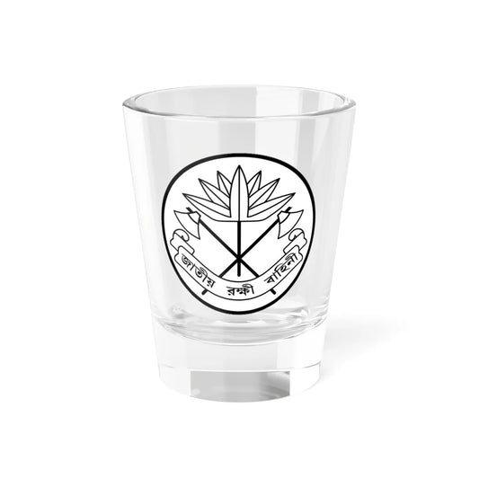Emblem of the Jatiya Rakkhi Bahini (Bangladesh) (Coat of Arms) Shot Glass 1.5oz 1.5oz - Go Mug Yourself