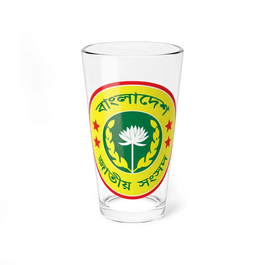 Emblem of the Jatiya Sangsad (Bangladesh) (Coat of Arms) Pint Glass 16oz 16oz - Go Mug Yourself