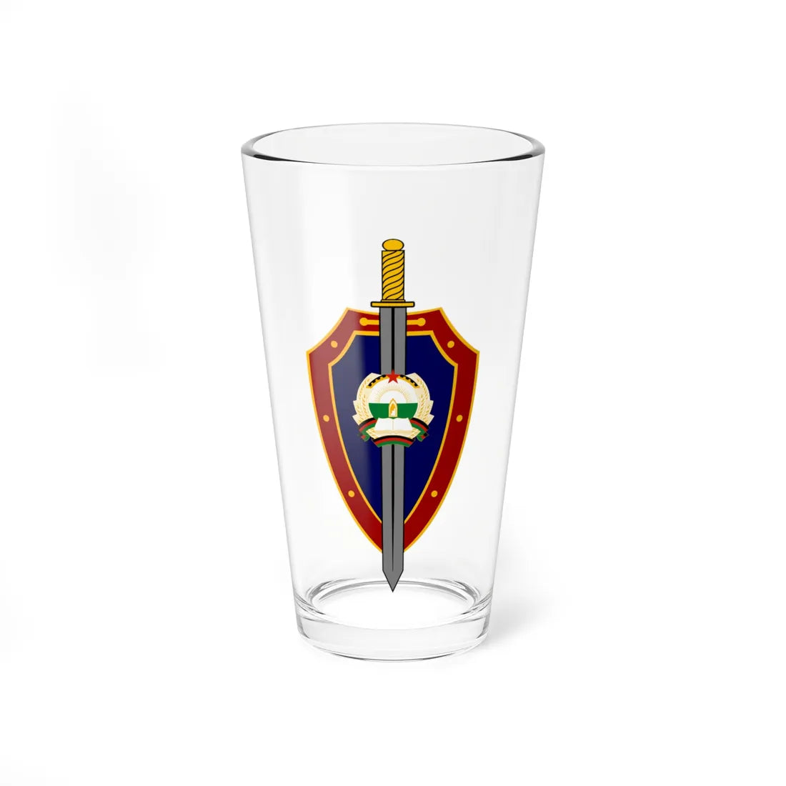 Emblem of the KHAD 1980-1987 (Afghanistan) (Coat of Arms) Pint Glass 16oz 16oz - Go Mug Yourself