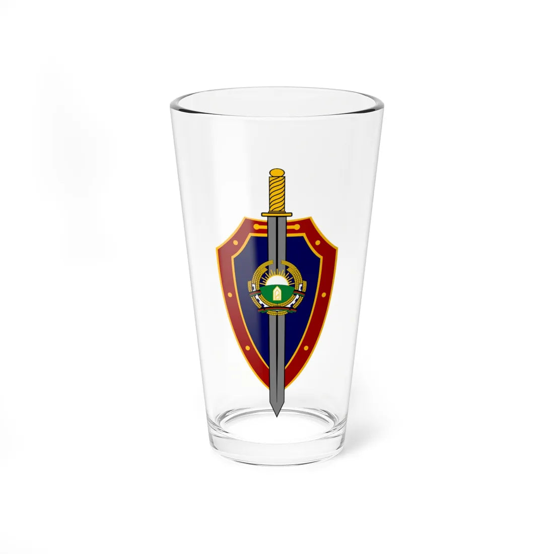 Emblem of the KHAD 1987-1992 (Afghanistan) (Coat of Arms) Pint Glass 16oz 16oz - Go Mug Yourself