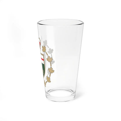Emblem of the Lieutenant Governor of Ontario (Canada) (Coat of Arms) Pint Glass 16oz - Go Mug Yourself