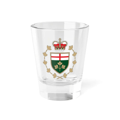 Emblem of the Lieutenant Governor of Ontario (Canada) (Coat of Arms) Shot Glass 1.5oz 1.5oz - Go Mug Yourself