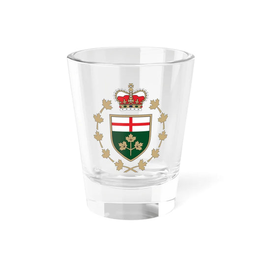 Emblem of the Lieutenant Governor of Ontario (Canada) (Coat of Arms) Shot Glass 1.5oz 1.5oz - Go Mug Yourself