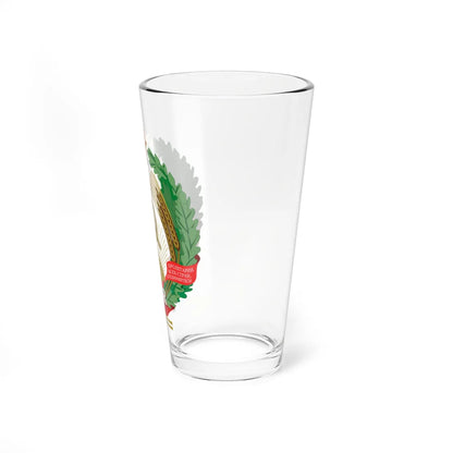 Emblem of the Lithuanian SSR (Lithuania) (Coat of Arms) Pint Glass 16oz - Go Mug Yourself