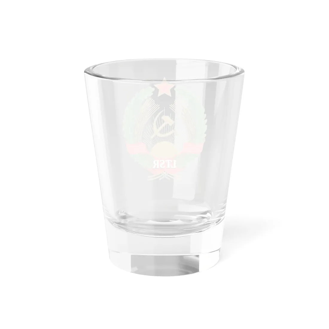 Emblem of the Lithuanian SSR (Lithuania) (Coat of Arms) Shot Glass 1.5oz - Go Mug Yourself
