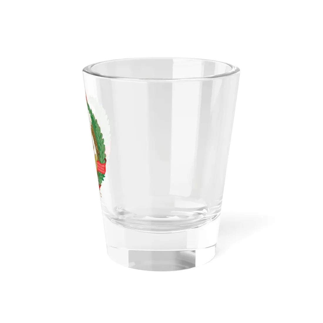Emblem of the Lithuanian SSR (Lithuania) (Coat of Arms) Shot Glass 1.5oz - Go Mug Yourself