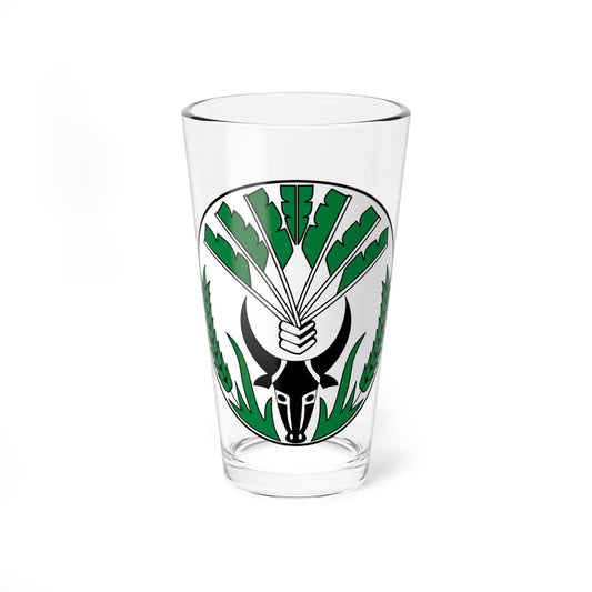Emblem of the Malagasy Republic (Madagascar) (Coat of Arms) Pint Glass 16oz 16oz - Go Mug Yourself