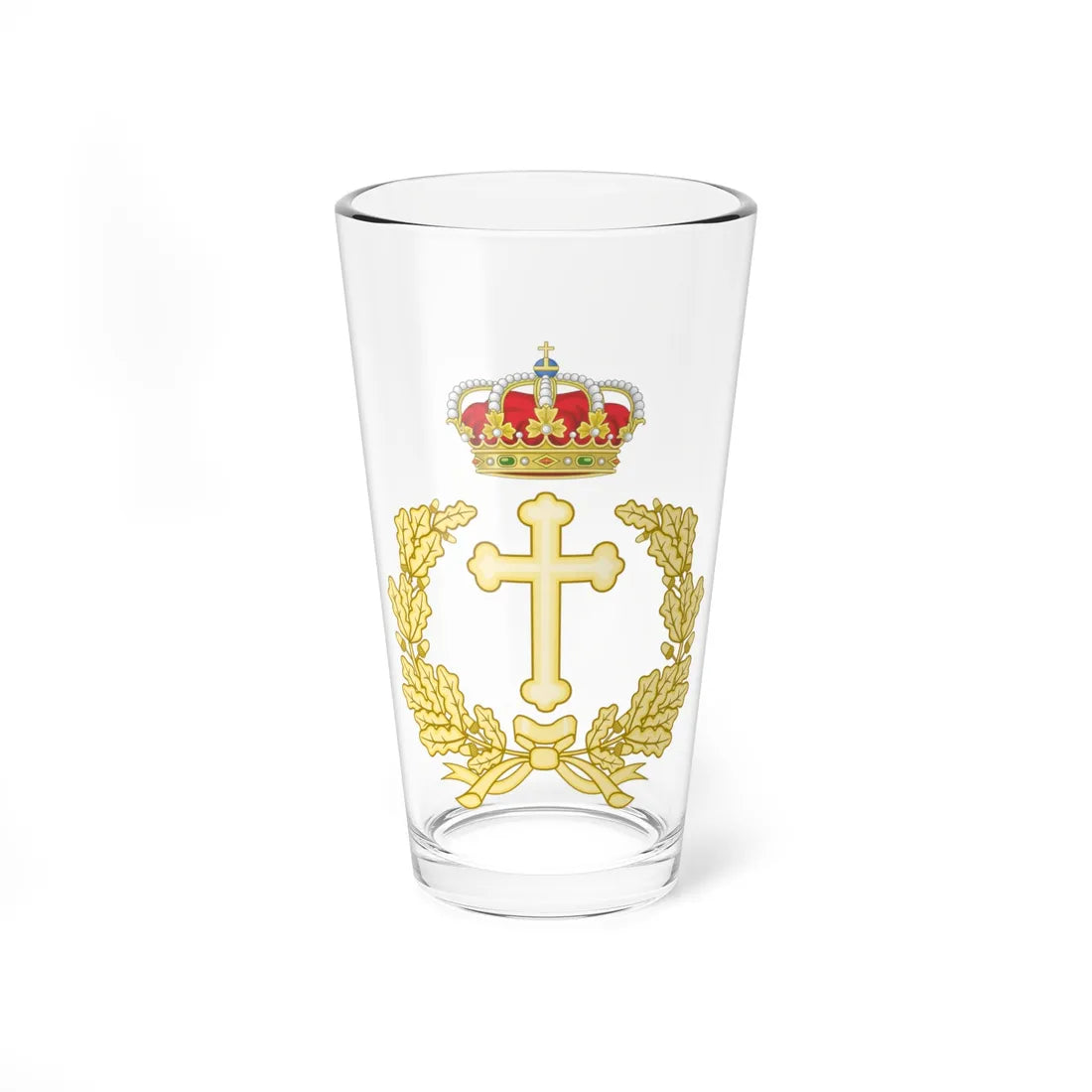 Emblem of the Military Archbishopric of Spain (Spain) (Coat of Arms) Pint Glass 16oz 16oz - Go Mug Yourself