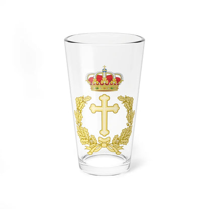 Emblem of the Military Archbishopric of Spain (Spain) (Coat of Arms) Pint Glass 16oz 16oz - Go Mug Yourself
