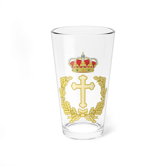 Emblem of the Military Archbishopric of Spain (Spain) (Coat of Arms) Pint Glass 16oz 16oz - Go Mug Yourself