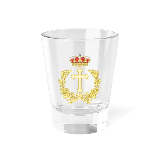 Emblem of the Military Archbishopric of Spain (Spain) (Coat of Arms) Shot Glass 1.5oz 1.5oz - Go Mug Yourself