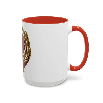 Emblem of the Moldavian SSR (1940-1941) - Accent Coffee Mug - Go Mug Yourself