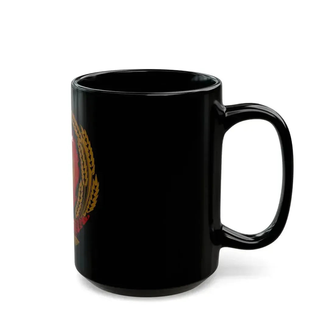 Emblem of the Moldavian SSR (1940-1941) - Black Coffee Mug - Go Mug Yourself