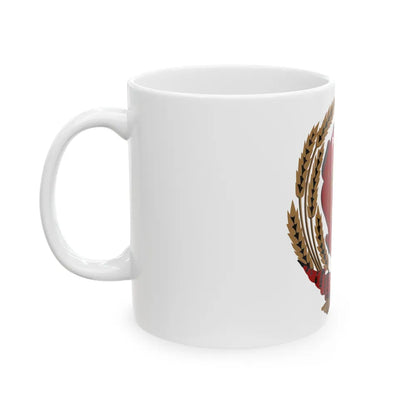 Emblem of the Moldavian SSR (1940-1941) - White Coffee Mug-Go Mug Yourself