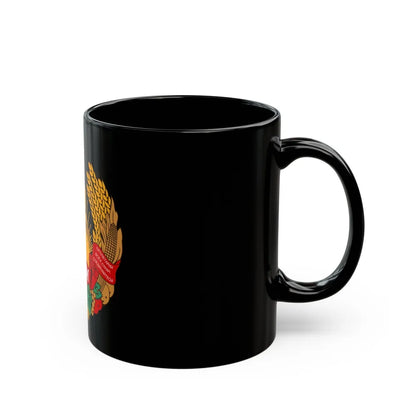 Emblem of the Moldavian SSR (1941-1957) - Black Coffee Mug-Go Mug Yourself