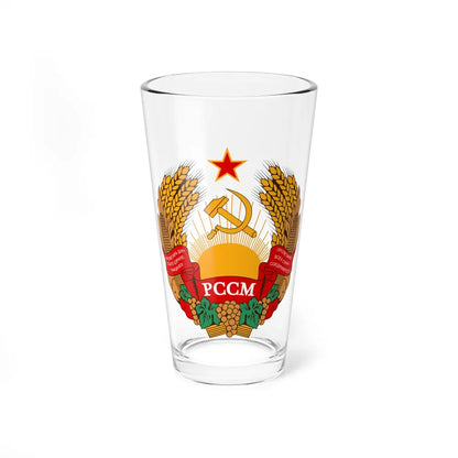 Emblem of the Moldavian SSR (1957-1981) - Pint Glass 16oz-16oz-Go Mug Yourself