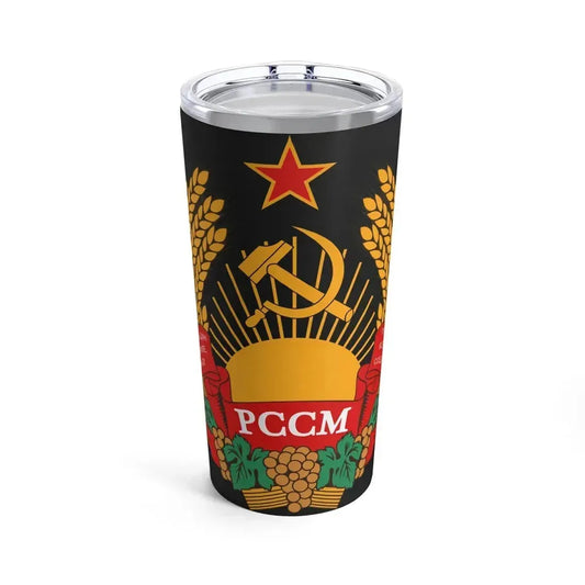 Emblem of the Moldavian SSR (1981-1990) - Tumbler 20oz 20oz - Go Mug Yourself