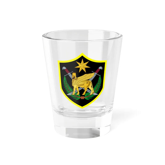 Emblem of the Multi-National Force  Iraq (Iraq) (Coat of Arms) Shot Glass 1.5oz 1.5oz - Go Mug Yourself