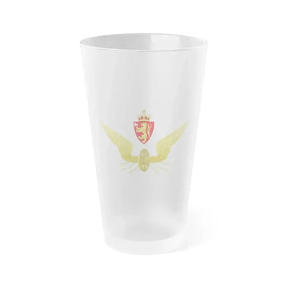Emblem of the Norwegian State Railways - Frosted Pint Glass 16oz 16oz Frosted - Go Mug Yourself
