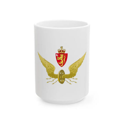 Emblem of the Norwegian State Railways - White Coffee Mug-15oz-Go Mug Yourself