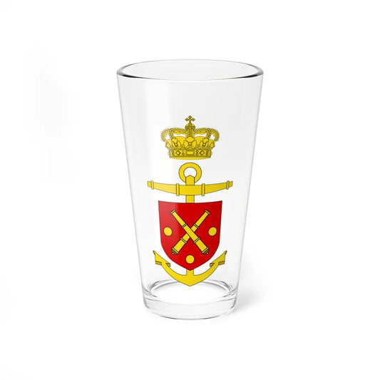 Emblem of the Operative Command of the Navy (Denmark) (Coat of Arms) Pint Glass 16oz 16oz - Go Mug Yourself