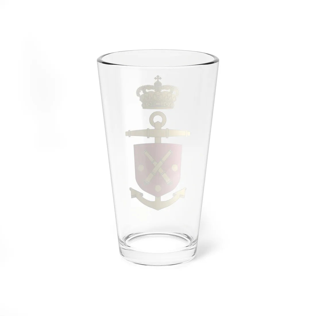 Emblem of the Operative Command of the Navy (Denmark) (Coat of Arms) Pint Glass 16oz - Go Mug Yourself