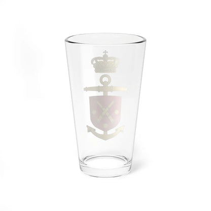 Emblem of the Operative Command of the Navy (Denmark) (Coat of Arms) Pint Glass 16oz - Go Mug Yourself