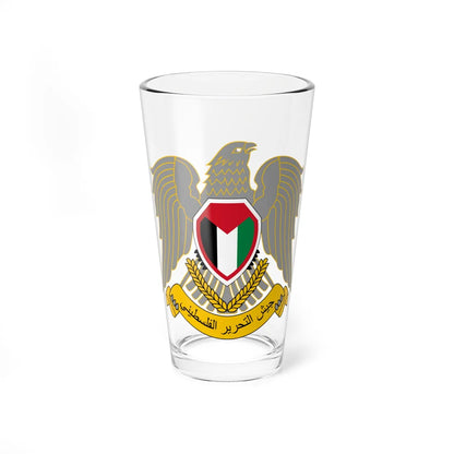 Emblem of the Palestine Liberation Army (Palestine) (Coat of Arms) Pint Glass 16oz 16oz - Go Mug Yourself
