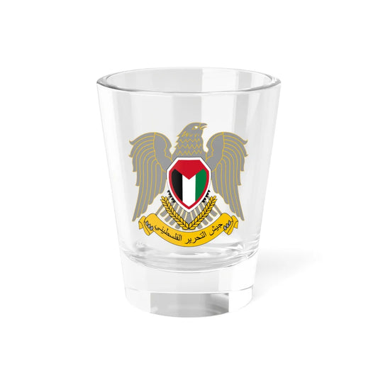 Emblem of the Palestine Liberation Army (Palestine) (Coat of Arms) Shot Glass 1.5oz 1.5oz - Go Mug Yourself