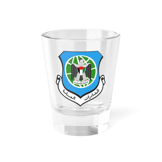Emblem of the Palestinian General Intelligence (Palestine) (Coat of Arms) Shot Glass 1.5oz 1.5oz - Go Mug Yourself