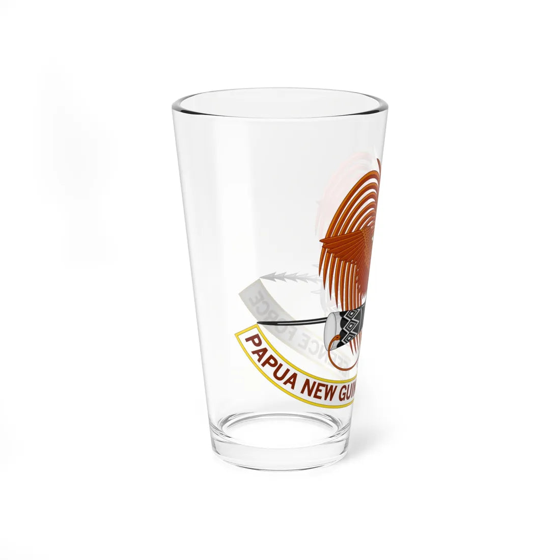 Emblem of the Papua New Guinea Defence Force (Guinea) (Coat of Arms) Pint Glass 16oz - Go Mug Yourself